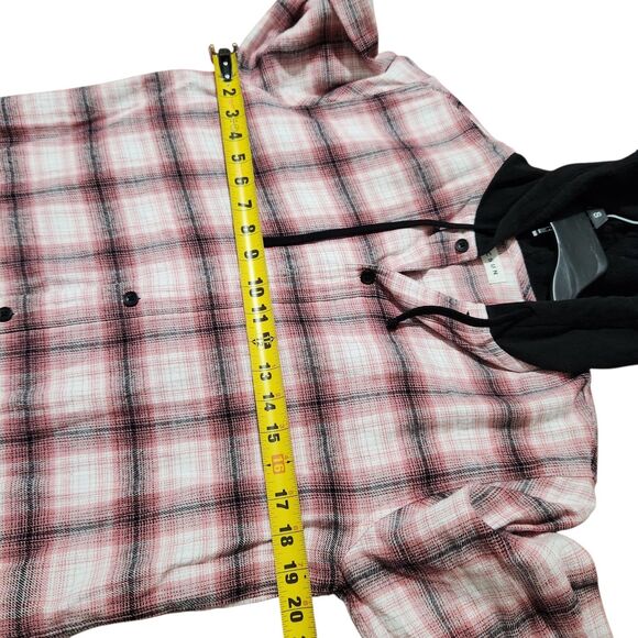 Pacsun Hoodie Sweater For Women Size Small Pink Front Buttons - Picture 6 of 11